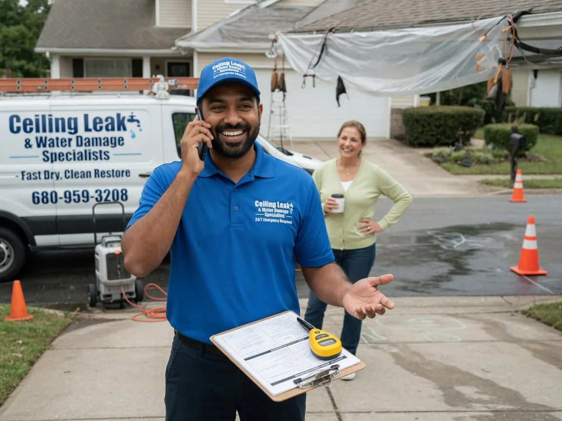 Ceiling Leak Cleanup Waynesville, IL FAQs